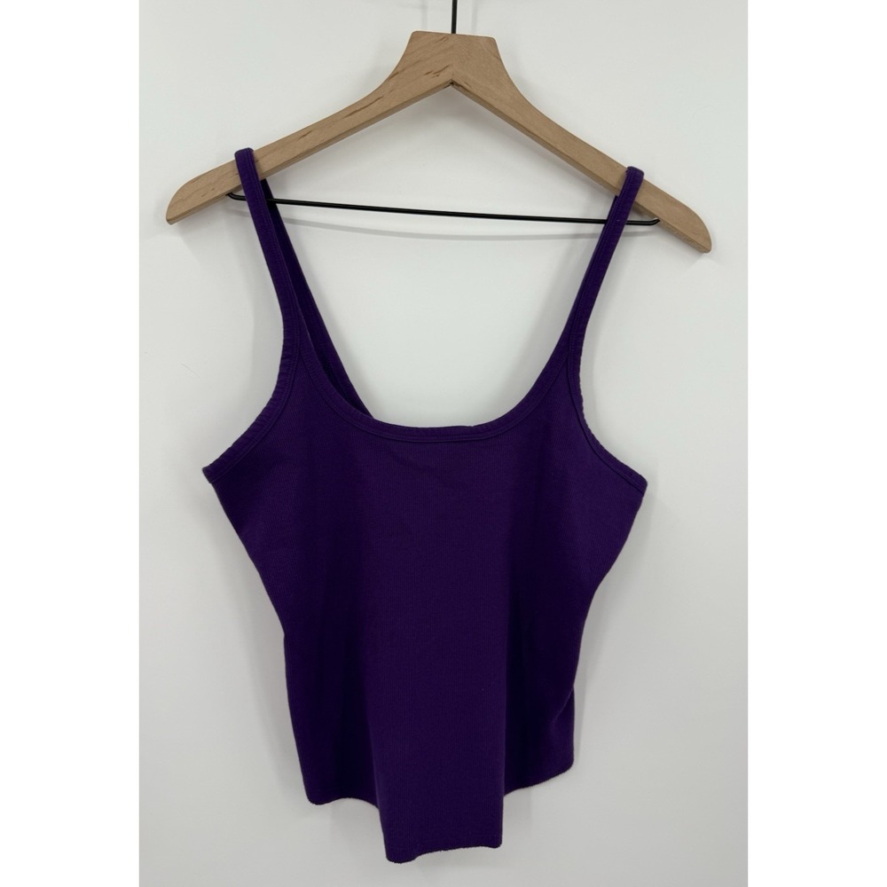 Free People Movement Shirt Womens Medium Purple Ribbed‎ Tank Sleeveless